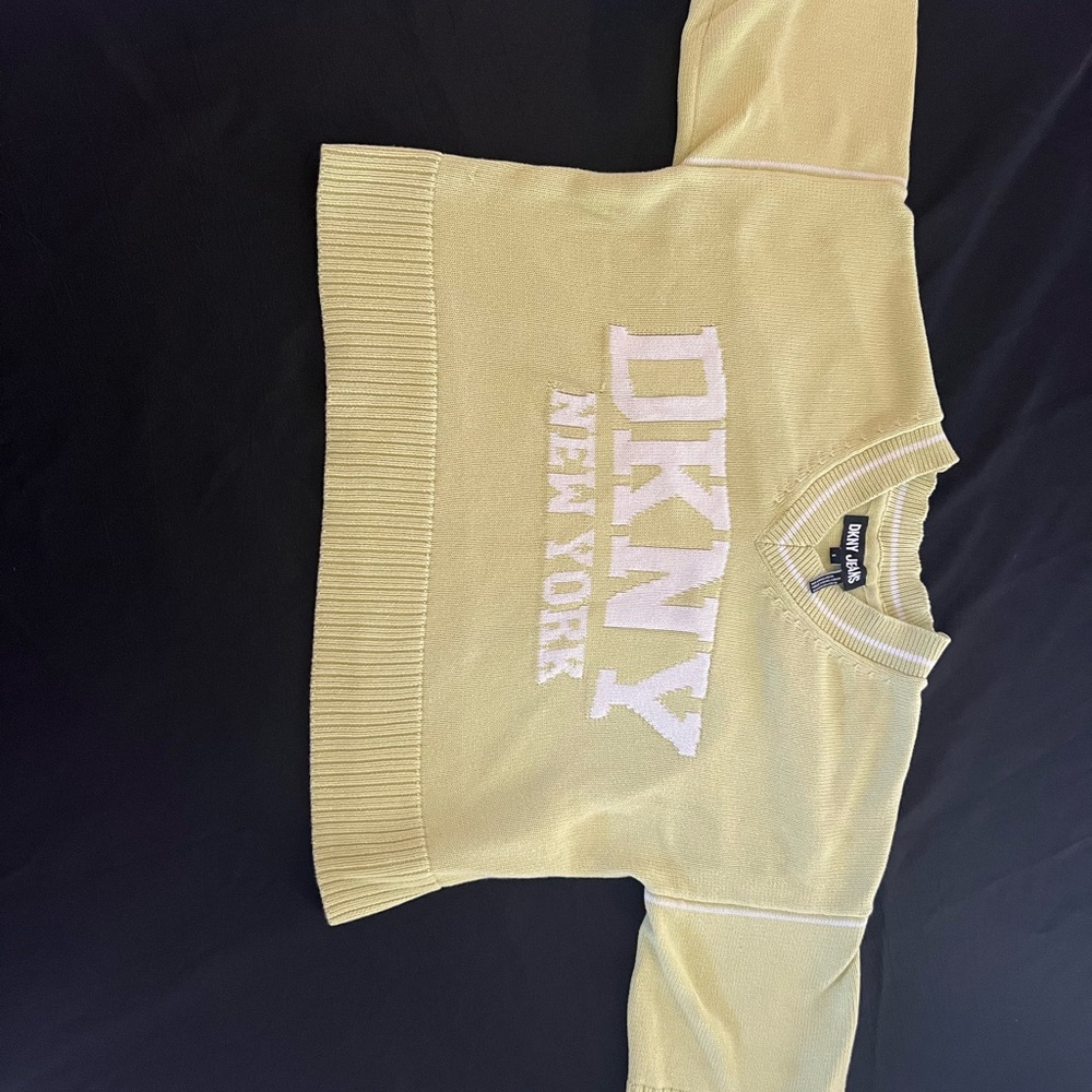 DKNY Light Olive Knit Sweater